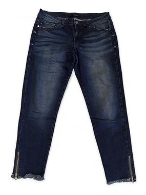 KanCan Estillo Dark Wash Zipper Hen Jeans Size 30